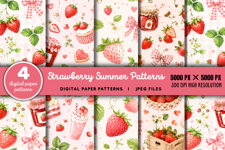 Strawberry Summer Patterns JPG