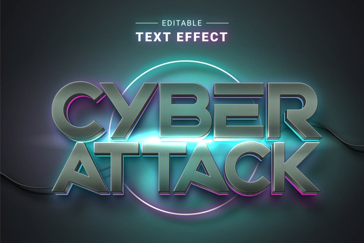 Editable Text Effect for Illustrator. Vector Graphic styles example image 1