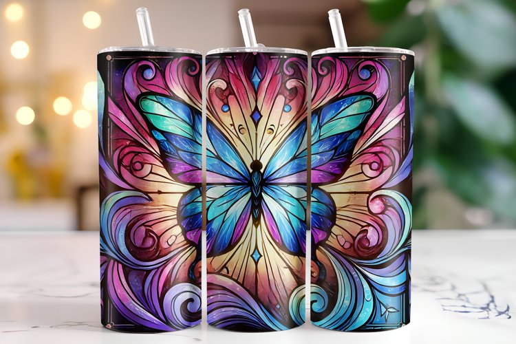 Butterfly Tumbler Wrap | Sublimation | Tumblers