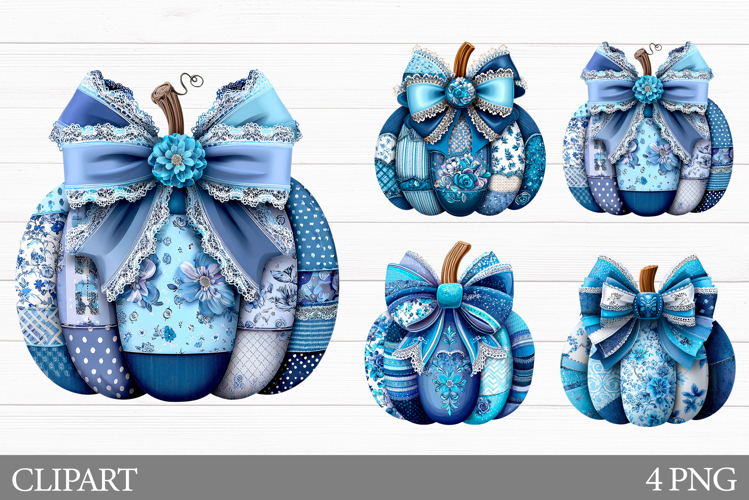 Patchwork Pumpkin Clipart. Fall Pumpkin Clipart