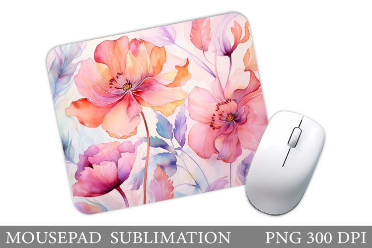 Wildflowers Mouse Pad. Flowers Mouse Pad Sublimation