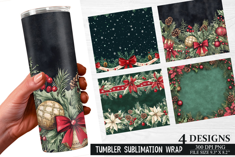 Christmas Tumbler Wrap Image 4