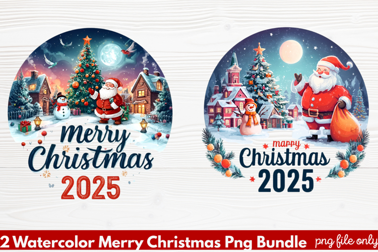 Christmas Watercolor Clipart Image 10