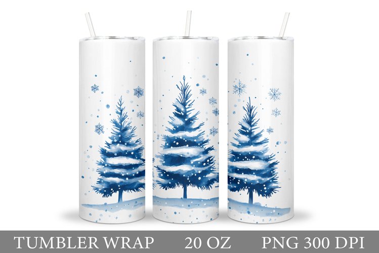 Christmas Tree Tumbler Sublimation. Christmas Tumbler Design