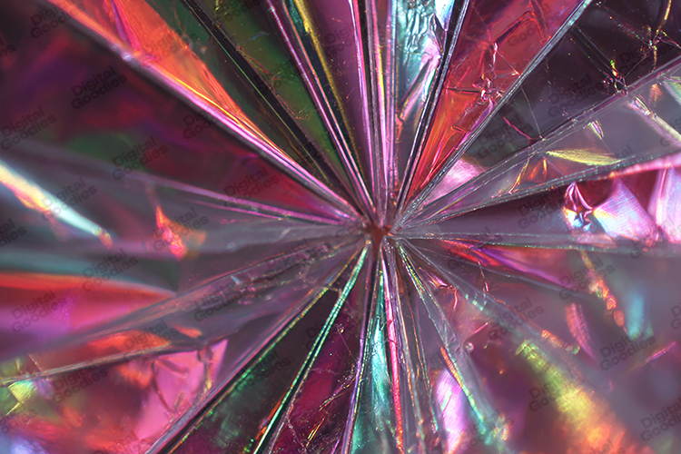 Iridescent Foil Starburst Texture Colorful Shiny Background