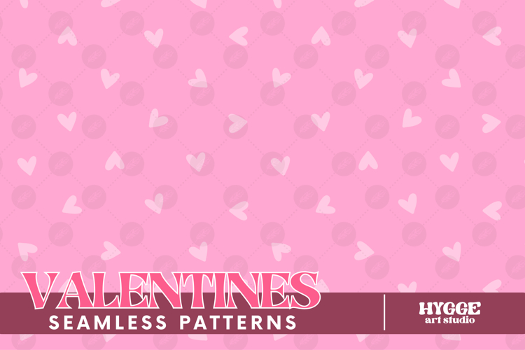 St Valentines Day Hearts Cupid Love Seamless Pattern PNG