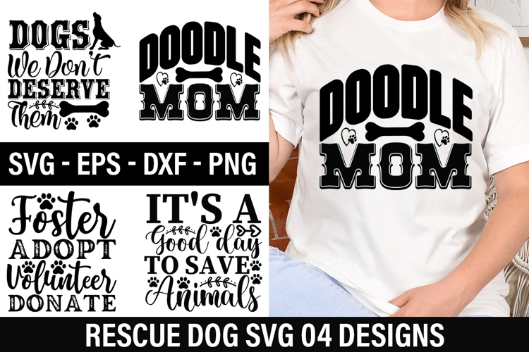 Rescue Dog SVG Design - Foster Adopt Volunteer donate