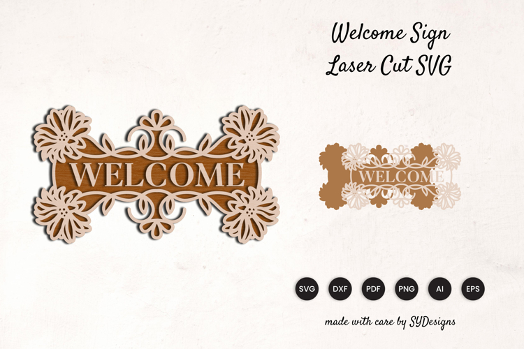 Welcome Sign Lasercut