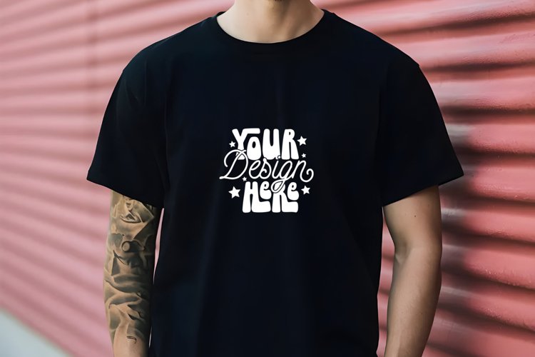Black Tshirt Mockup Image 18