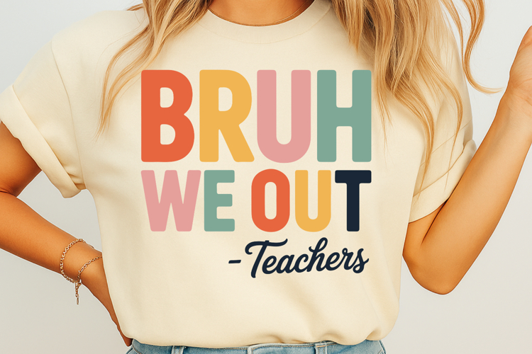 We Out Teacher SVG