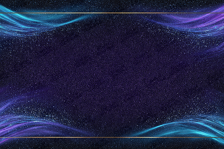 Glowing Starry Wave Background for Creative Projects