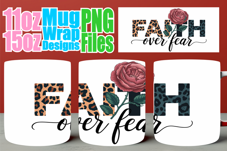 Pure bliss 11oz 15oz mug wrap, Christian