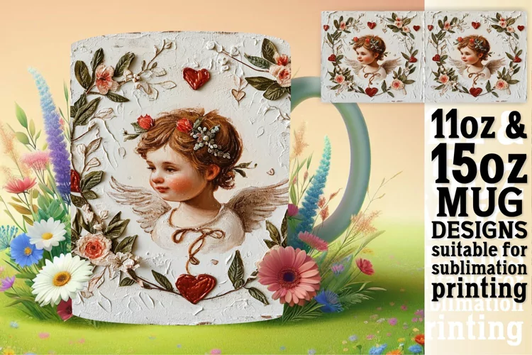 Romantic Valentine's Day Pattern Mugs