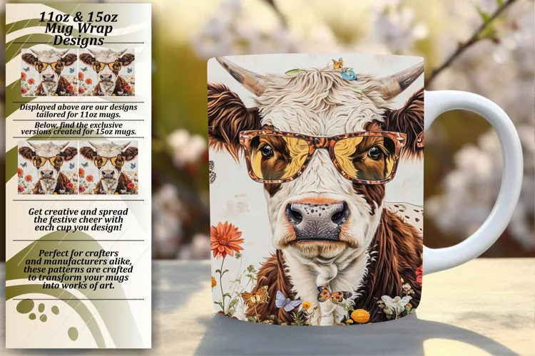 Colorful Bovine Mug Art