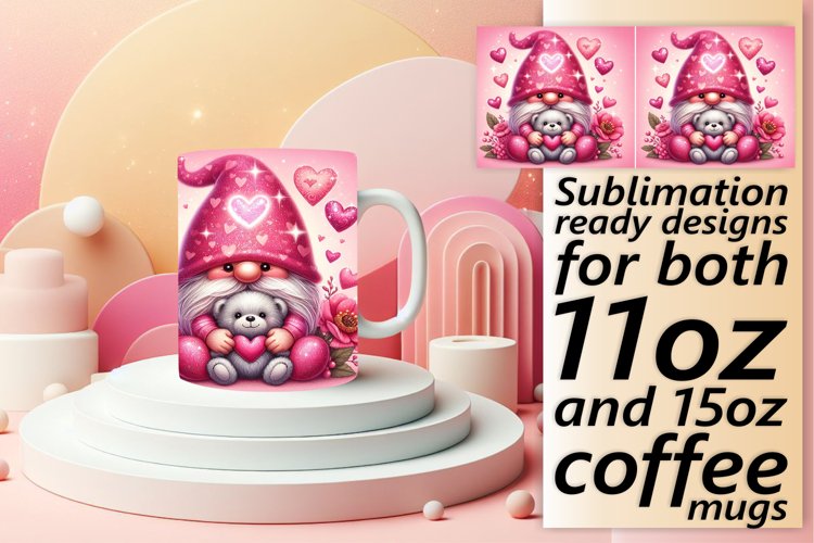 Heartwarming Gnome Sublimation Designs example image 1