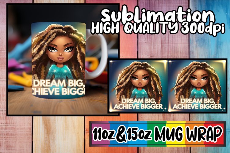 Uplifting moments 11oz 15oz sublimation wrap, Woman example image 1