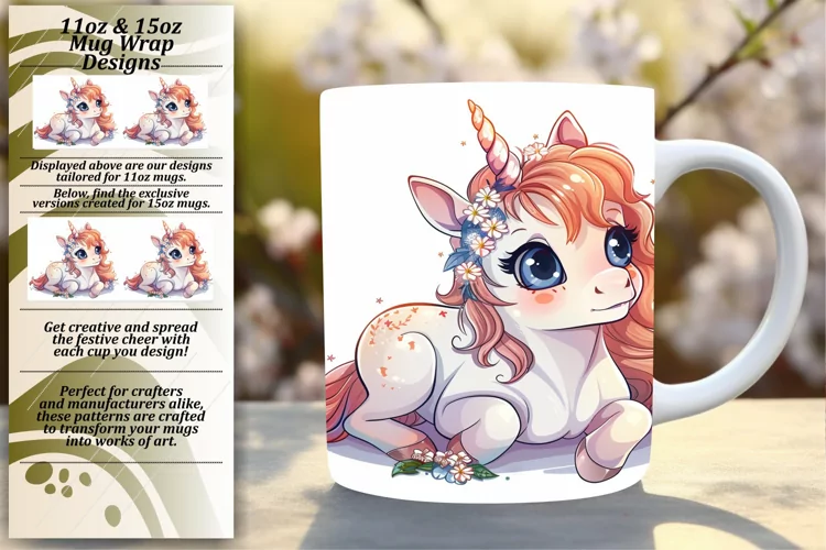Whimsical Spring Unicorn Mugs
