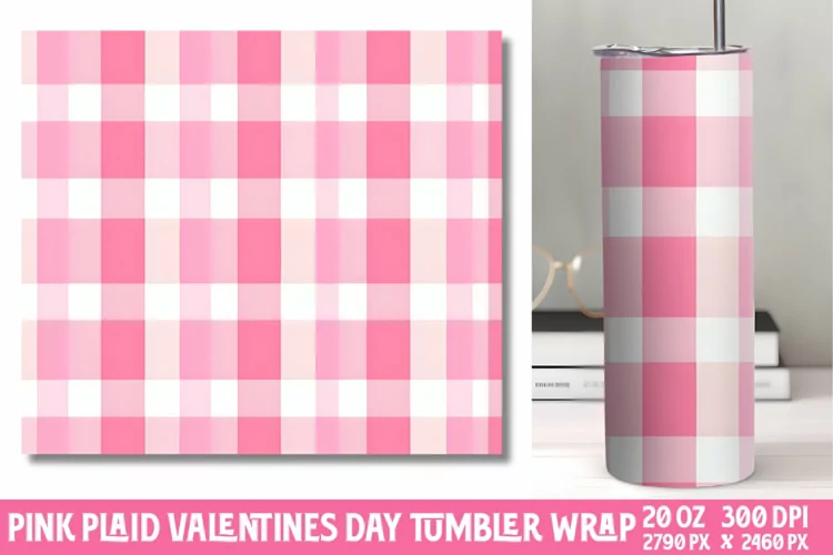 Valentines Day Pink Tumbler Wrap