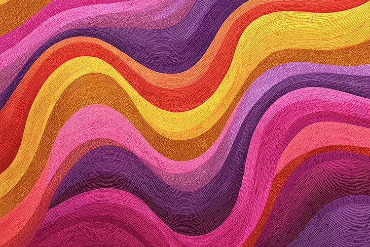 Colorful Abstract Wavy Pattern Texture Background