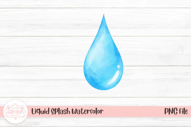 Liquid Splash Watercolor | Water Illustration