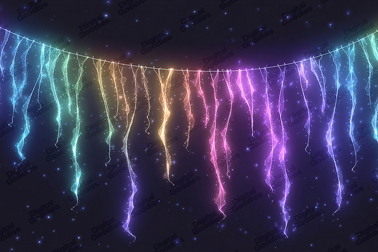 Neon String Lights Design for Holiday Crafts