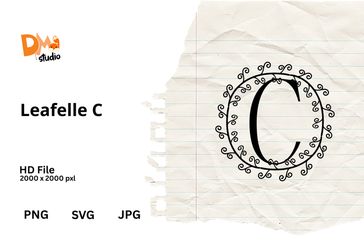 Floral Monogram Letter Svg Image 15