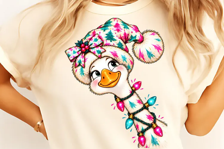 Funny Goose Christmas PNG, Christmas Sublimation PNG