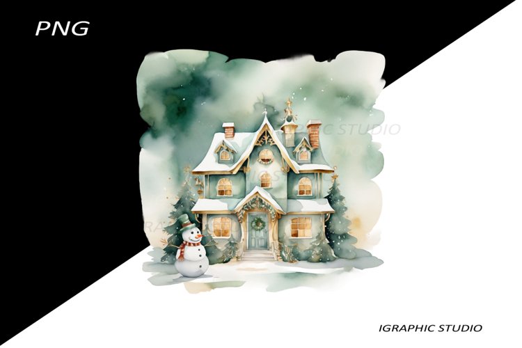 Christmas Snowman Clipart Image 9