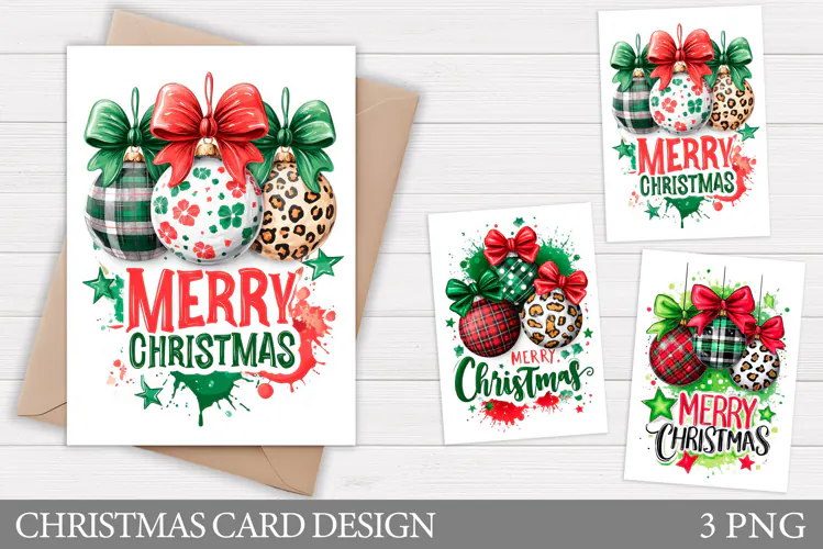 Merry Christmas Card Design. Christmas Card Printable