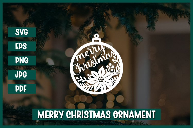 Christmas Ornament SVG,Christmas Paper cut SVG