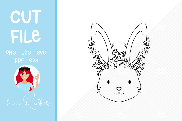 Easter SVG Line Art Cut File