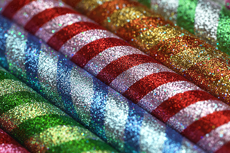 Colorful Glitter Striped Christmas Backgrounds
