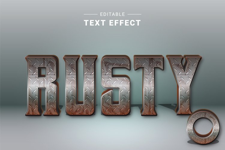 Editable Text Effect for Illustrator. Vector Graphic styles