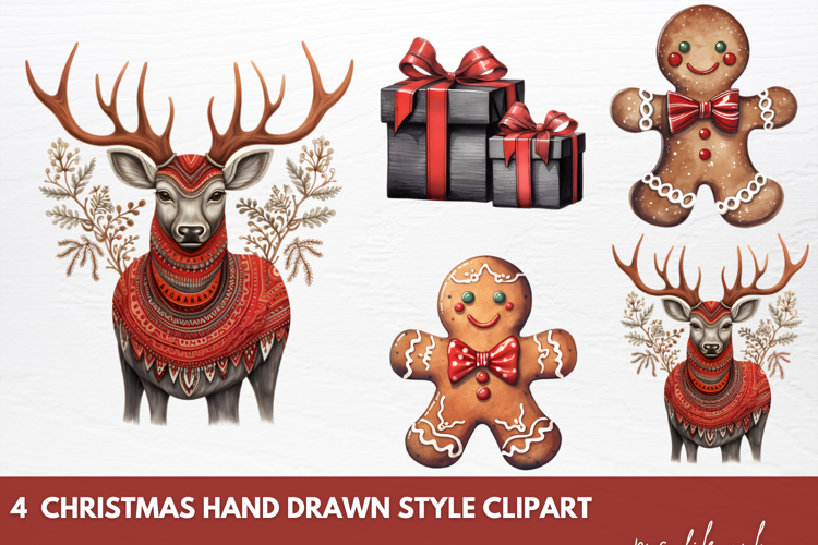 Christmas Watercolor Clipart Image 8