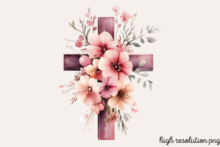 Easter Cross Clipart Image 19