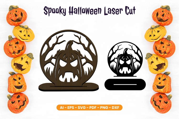 Spooky Halloween Laser Cut Stand