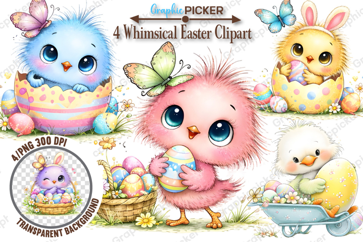 Watercolor Easter Eggs Clipart Image 14