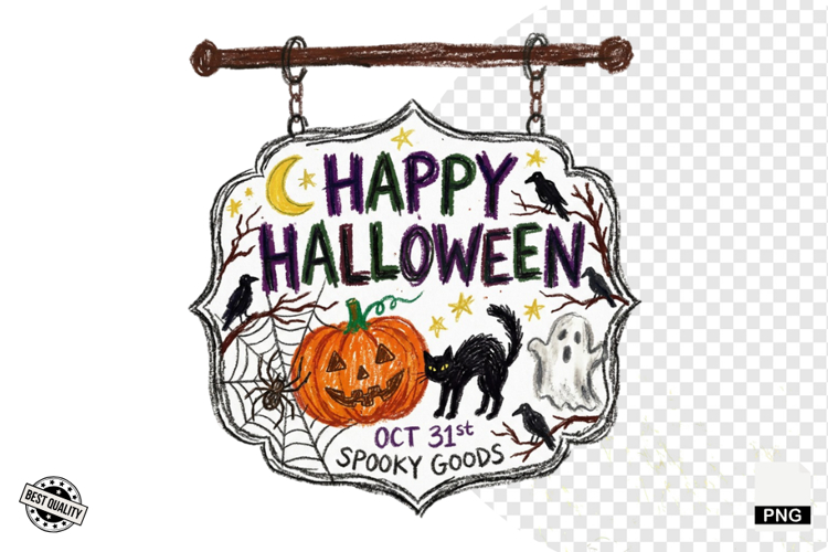Halloween Signspot Clipart example image 1