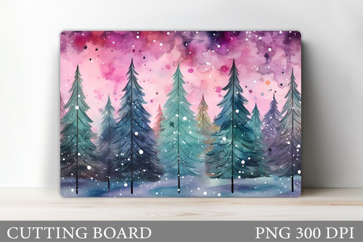 Christmas Tree Cutting Board Design. Kitchen Cutting Board example image 1