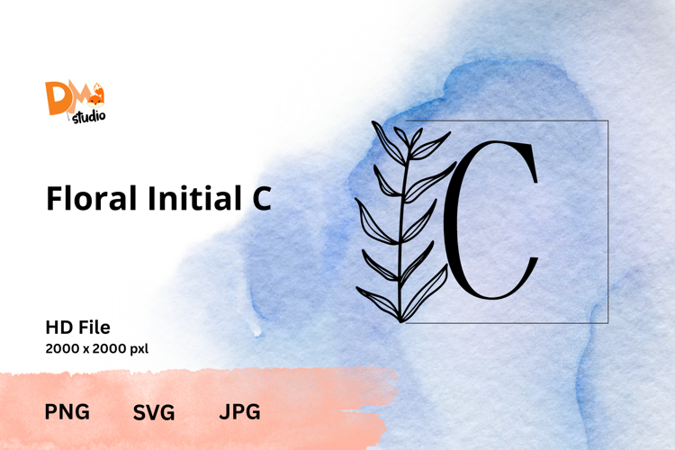 Leaf Monogram Svg Image 13
