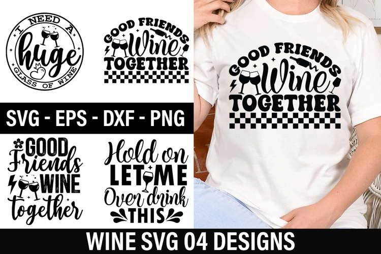 Wine SVG Design - Hold on let me over drink this