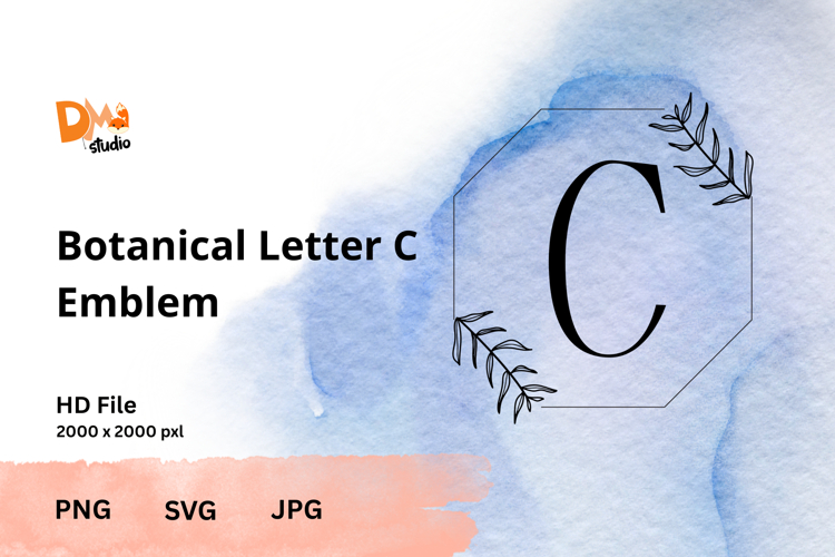 Leaf Monogram Svg Image 11
