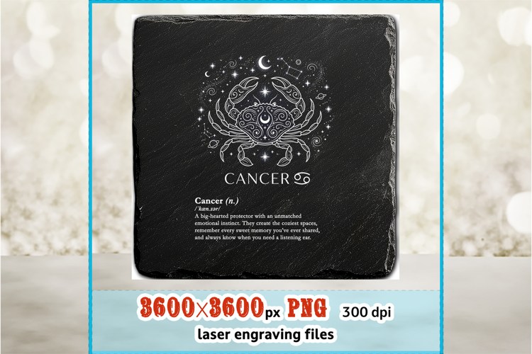 CANCER Sarcastic Zodiac Laser Engraving File