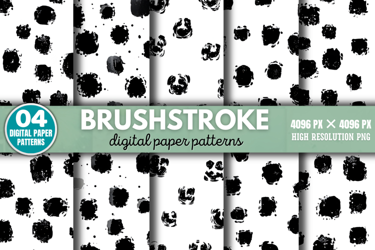 Brushstroke Digital Paper Background PNG