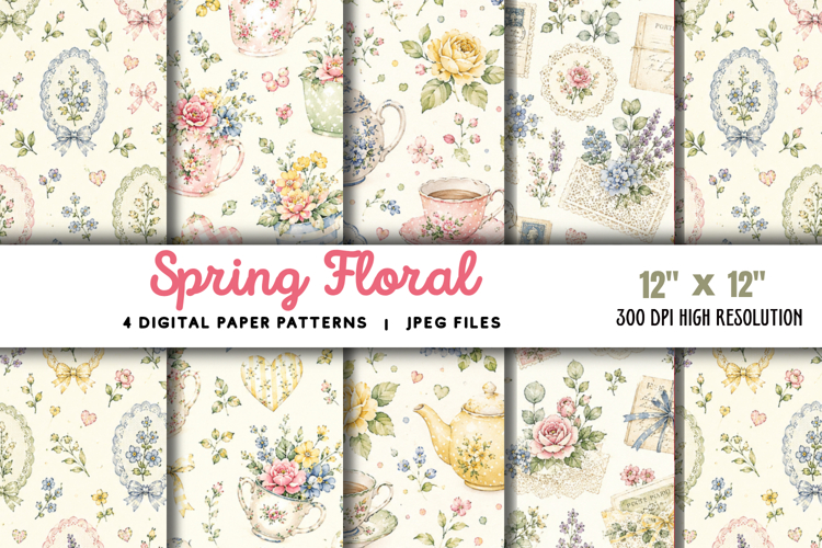 Pastel Flower Background Image 4