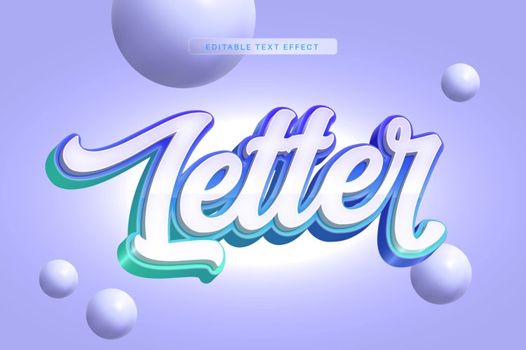 Editable Text Effect for Illustrator. Vector Graphic styles