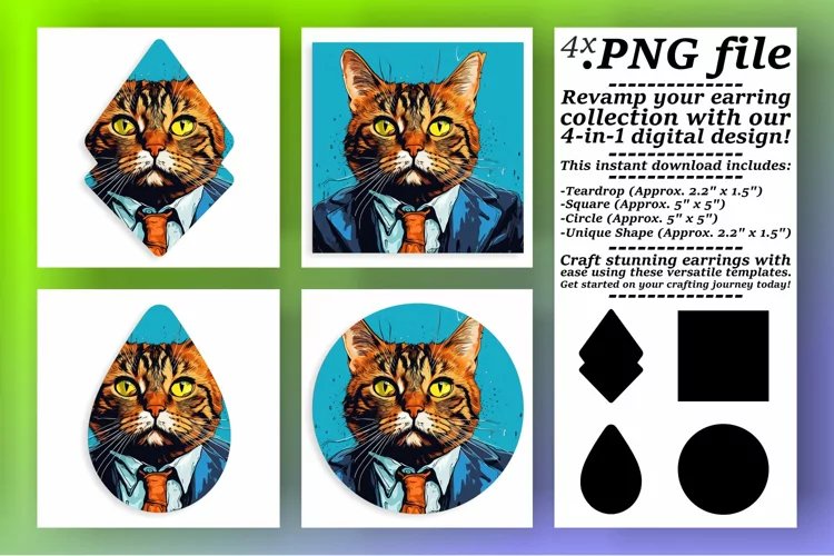 Whisker Wonderland: Cat-Themed Sublimation Art