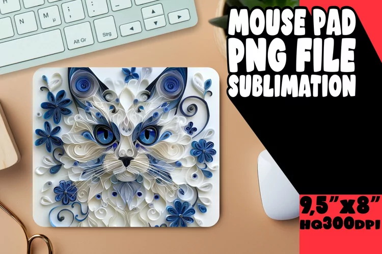 Kitty Craze Sublimation Mouse Pad - Cat Lover