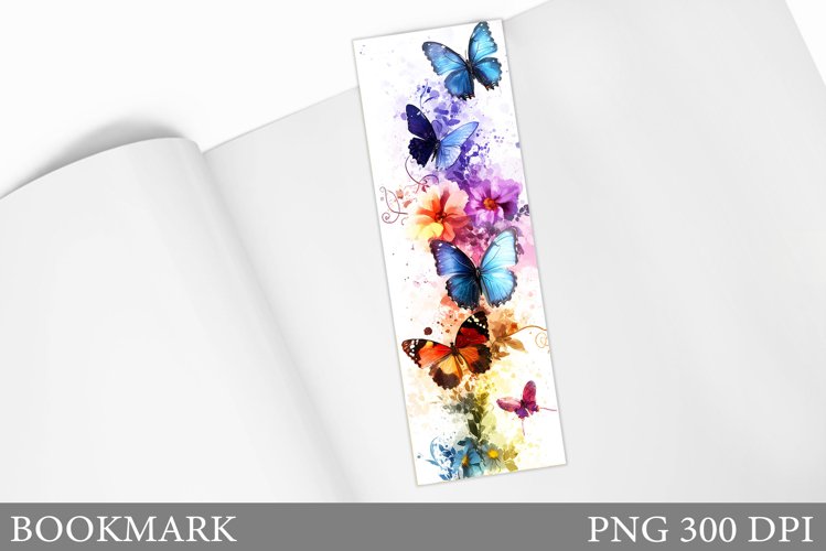 Butterfly Bookmark Sublimation. Butterflies Bookmark Design