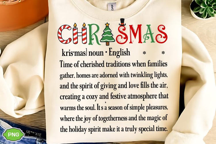 Christmas Definition Print, Merry Christmas PNG, Christmas